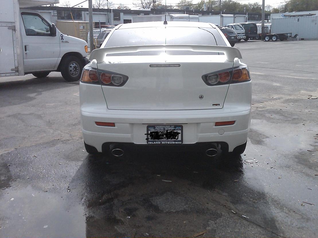 DEBADGING lancer with GOO GONE! 