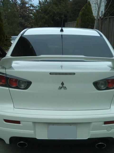 DEBADGING lancer with GOO GONE! 