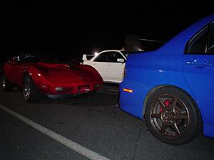 Pics from the track last night-evo-corvette.jpg