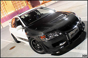 Vboy sh00t: A 9 second evo never looked so good :: white evo w/ full CF front end ::-2.jpg