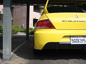 Yellow EVO9 conversion with new Gloss Black VOLK le28n on Dunlop Sport maxx tires-mycar4.jpg