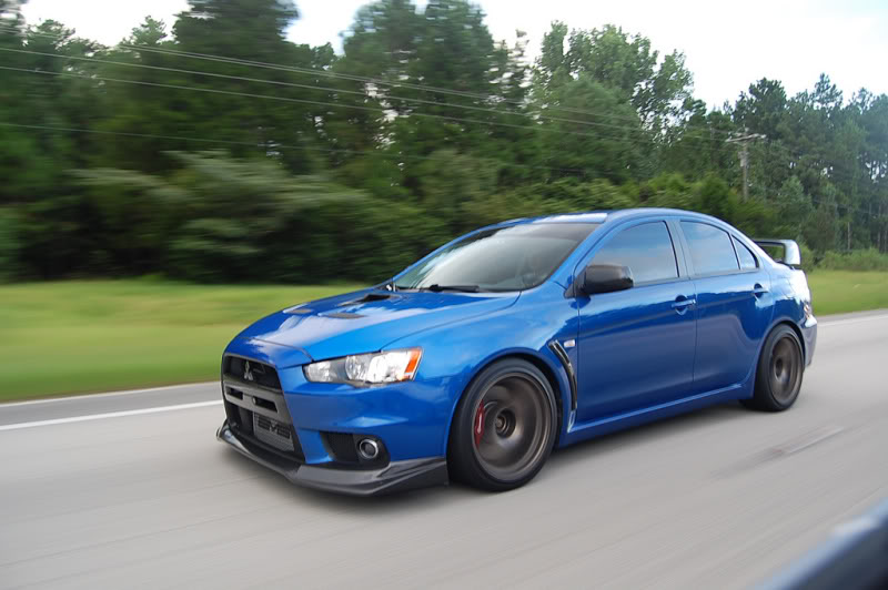 Mitsubishi Evo X Blue