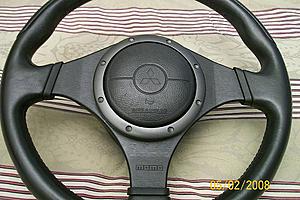 For any Lancer EVO 9 Steering Wheel MOMO black w/Airbag-21.jpg