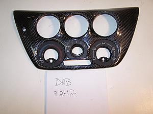 Evo VIII 3 Gauge Carbon Fiber In Dash Pod Holder-100_4065.jpg