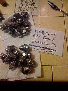 OEM Evo X lugs  shipped!-photo.jpg