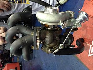 F/S like new FP Black turbo MAP o2 housing and JMF exhaust manifold-image.jpg