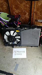 PA oem evo rad and fan 27k miles 350 obo-329.jpg